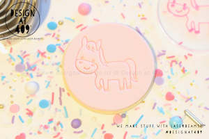 On The Farm Stamps: Cute Horse Acrylic Embosser Stamp