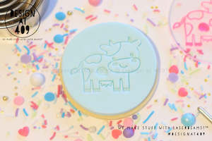 Cute Cow Acrylic Embosser Stamp