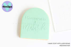 Raised Acrylic Fondant Stamps: Mānawatia a Matariki Raised Acrylic Fondant Stamp