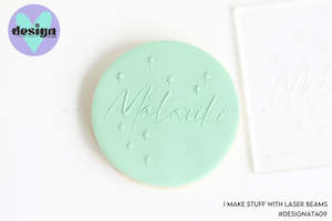 Raised Acrylic Fondant Stamps: Matariki Stars Raised Acrylic Fondant Stamp