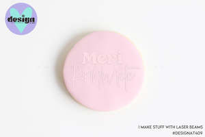 Christmas New Year Raised Acrylic Stamps: Meri Kirihimete Raised Acrylic Fondant Stamp