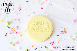 Jingle All The Way Raised Acrylic Fondant Stamp