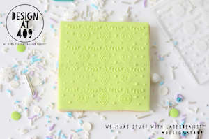 Baubles Raised Acrylic Fondant Stamp