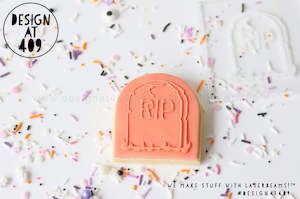Halloween Raised Acrylic Stamps: RIP Headstone Raised Acrylic Fondant Stamp
