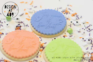 This Year Is Boo Sheet Raised Acrylic Fondant Stamp