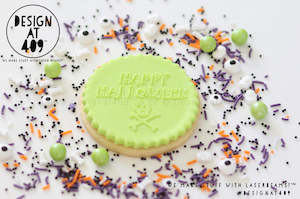 Halloween Raised Acrylic Stamps: Happy Halloween 2 Raised Acrylic Fondant Stamp