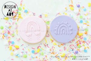 Stencil Stamps: Rainbow Set 3 Acrylic Stencil Stamps