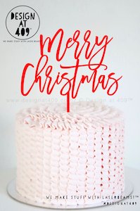 Merry Christmas 3 Cake Topper (colour choices)