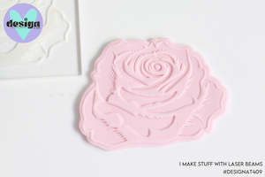 Detailed Rose Raised Stamp & Cutter