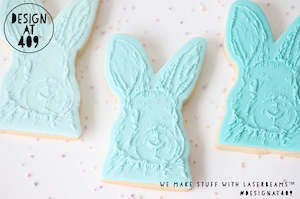 Brushed Bunny Head Raised Stamp & Cutter