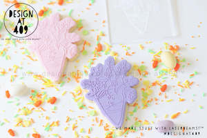 Bunch Of Flowers Raised Stamp & Cutter