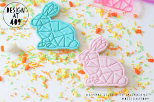 Easter Stamps Cutters: Geo Bunny Rabbit Stamp & Cutter