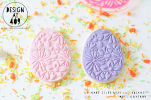 Floral Easter Egg 1 Stamp & Cutter