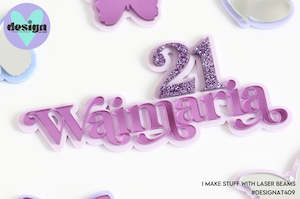 Mini: Name WIth Age Layered Cake Name