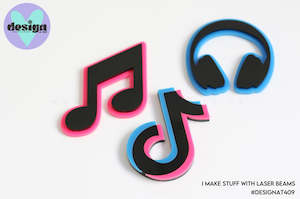 Tik Tok Themed Layered Cake Charms (Sold Individually)