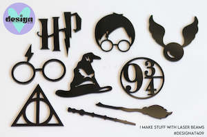 Mini: HP Theme Cut Out Cupcake Topper