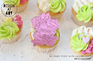 Celebration Cake Dots: Mother Heart Tattoo Style Celebration Cake Dots