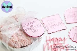 Celebration Cake Dots: Happy Mother's Day + Hari Rā Māmā Celebration Cake Dots