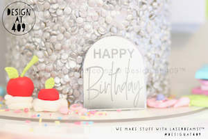 Celebration Cake Dots: Happy Birthday Arch Celebration Cake Dots