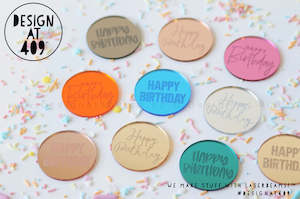 Happy Birthday Small or Large Celebration Cake Dots