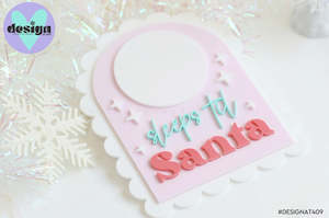 Sleeps Til Santa Sign