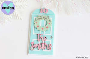 Custom Door Christmas Tree Deco