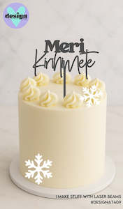 Meri Kirihimete Smaller Cake Topper (other colour choices available)