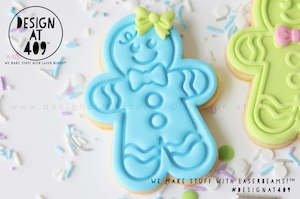 Limited Edition Embossing Stamps Cutters: Gingerbread Person 2 Embossed Stamp & Cutter