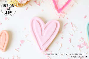 Hand Drawn Heart Stamp & Cutter