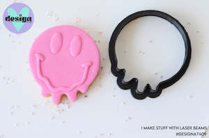Melting Face Shape Cookie Cutter