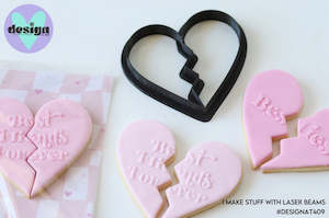 Broken Heart Shape Cookie Cutter
