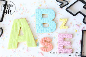 Cookie Cutters: Alphabet Letters Shape Cookie Cutter (5 sizes)