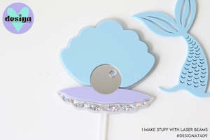 Clam Shell Layered Cake Topper