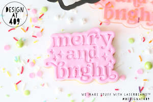 Christmas Stamps And Cutters: Merry And Bright Embossed Stamp & Cutter