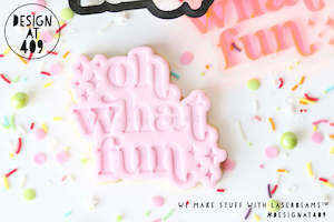 Christmas Stamps And Cutters: Oh What Fun Embossed Stamp & Cutter