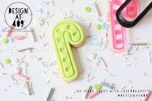 Candy Cane Embossed Stamp & Cutter