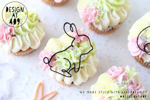 Cupcake Easter Theme Acrylic Line Drawings