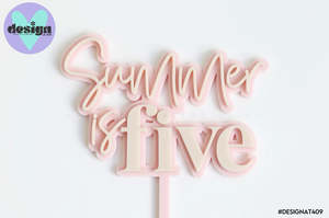 Custom Name is Age 2 Layered Cake Topper