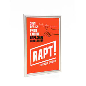 Poster Displays Accessories: Waterproof Silver Snap Frame - Various Sizes