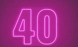 40 neon sign