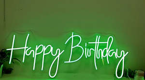 Numbered Led Lights: Happy Birthday Neon Light