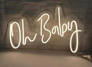 Numbered Led Lights: Oh Baby Neon Light