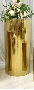 Chairs Tables: Gold Plinth