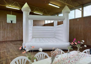 Castles Games: White 4x4 Bounce house