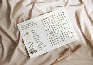 Under The Hood Word Find Worksheet