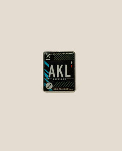 Products: Lapel Pin - Airport Code AKL DESIGNBYLEONARD