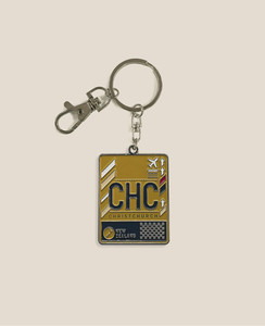 Products: Key Ring - Airport Code CHC DESIGNBYLEONARD