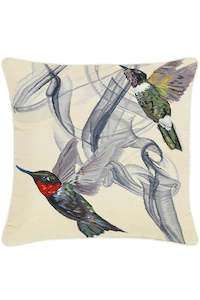 CUSHIONS: ALEXANDER MCQUEEN | HUMMINGBIRD | IVORY