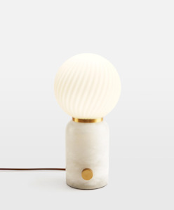 ALABASTER SWIRL TABLE LAMP