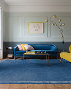 Geometric: FARROW AND BALL | BAY BLUE SILK BORDER